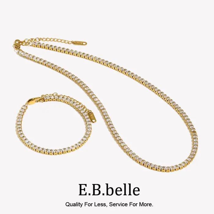 E.B.belle Tennis-Ensemble de bijoux de luxe pour femme
