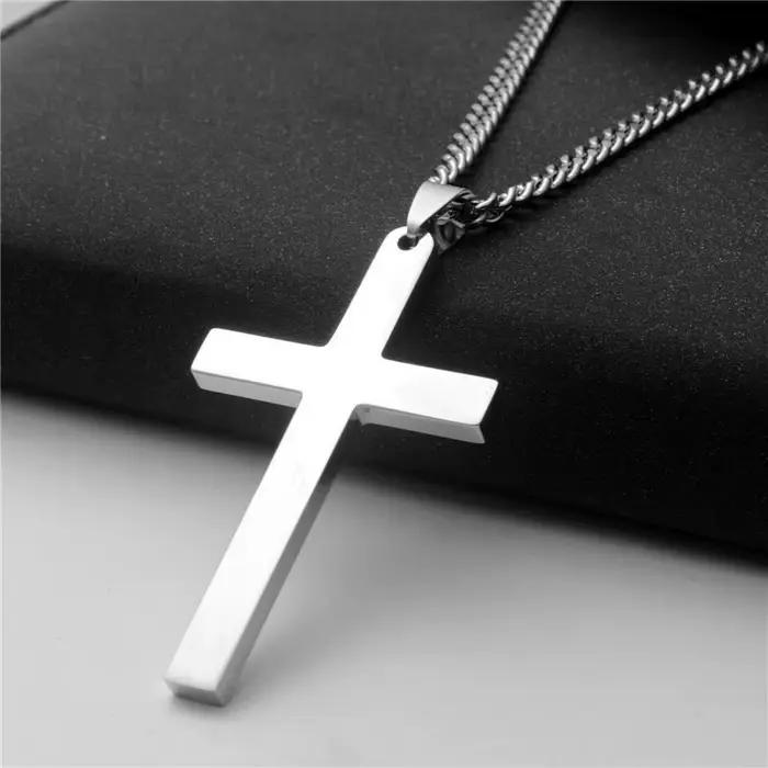 Collier religieux chrétien croix vierge marie jesus uni sexe chaîne de maillons alliage de zinc occasion spéciale femme homme