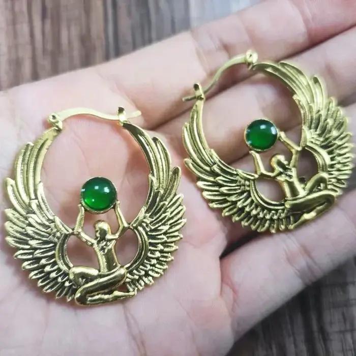 Boucles d'oreilles pour femmes de style européen et américain vintage et tendance