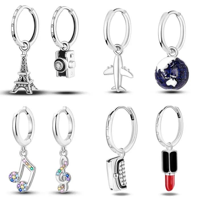 MISEFF – boucles d'oreilles asymétriques en argent Sterling S925