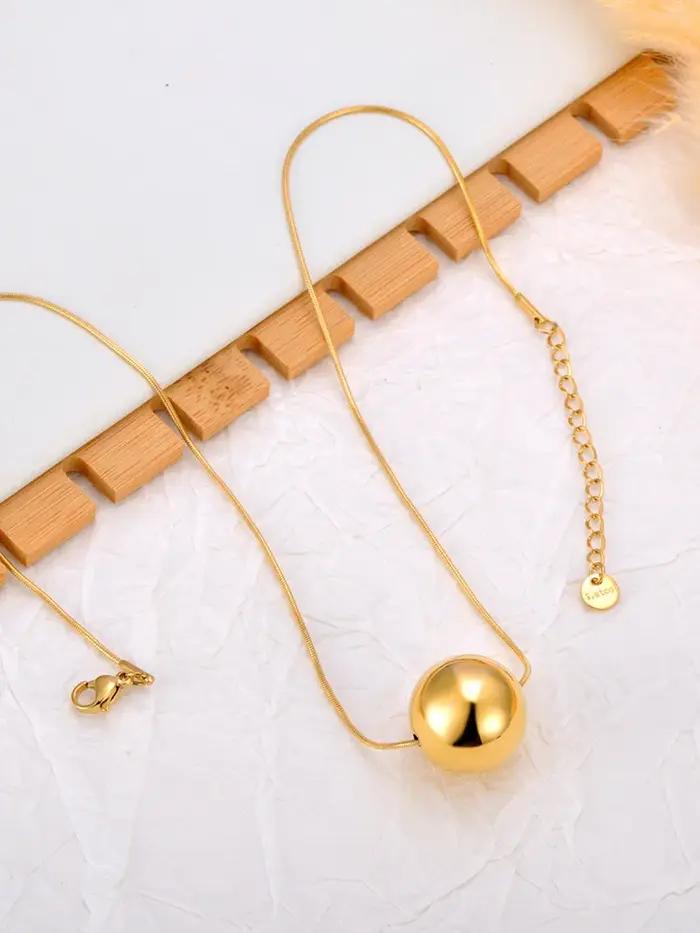 Lokaer-Collier pendentif grosse boule pour femme