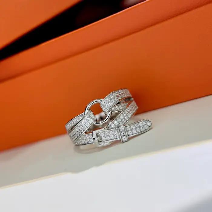 Bague SLJELY en argent Sterling 925 sertie de zirconium blanc élégante pour femmes occasions festives et cadeaux
