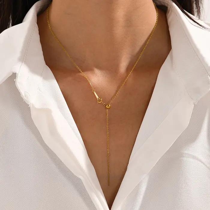 EManco – collier pendentif longue couche réglable