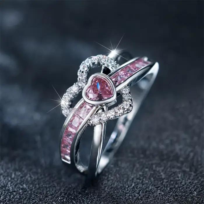 Bague classique en argent sterling 925 pour femmes