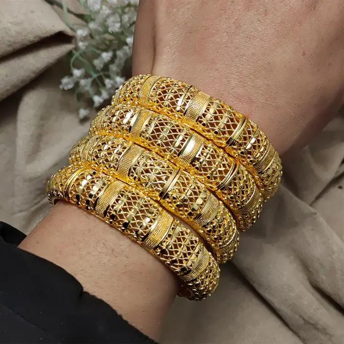 Bracelets plaqués or de Dubaï pour femmes