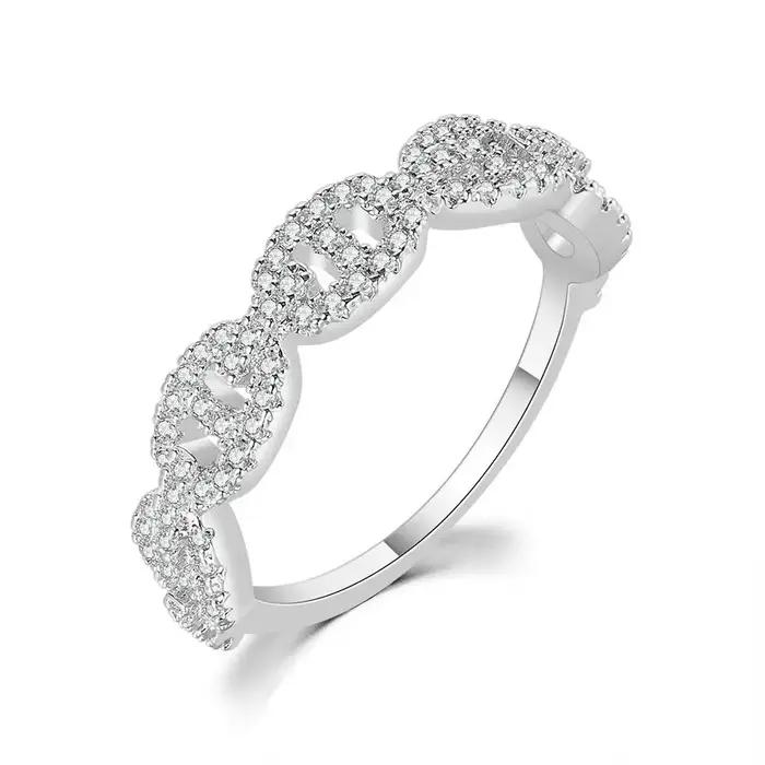 Bague à maillons Hip Hop pour femme