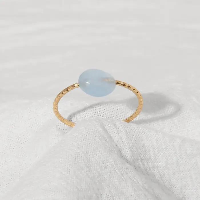 Bagues en pierre naturelle pour femmes élégantes - Style classique et casual - Cadeau parfait pour les occasions spéciales