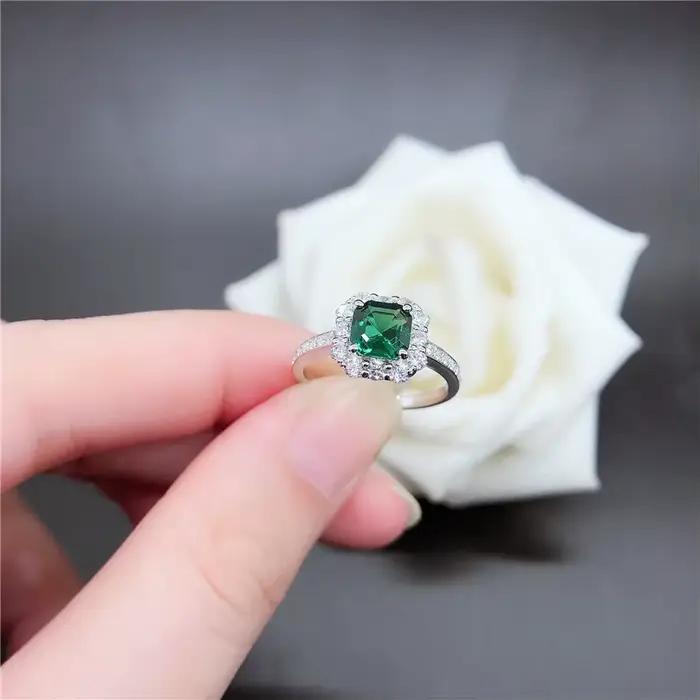 Bague en or blanc pur 18 carats pour femme