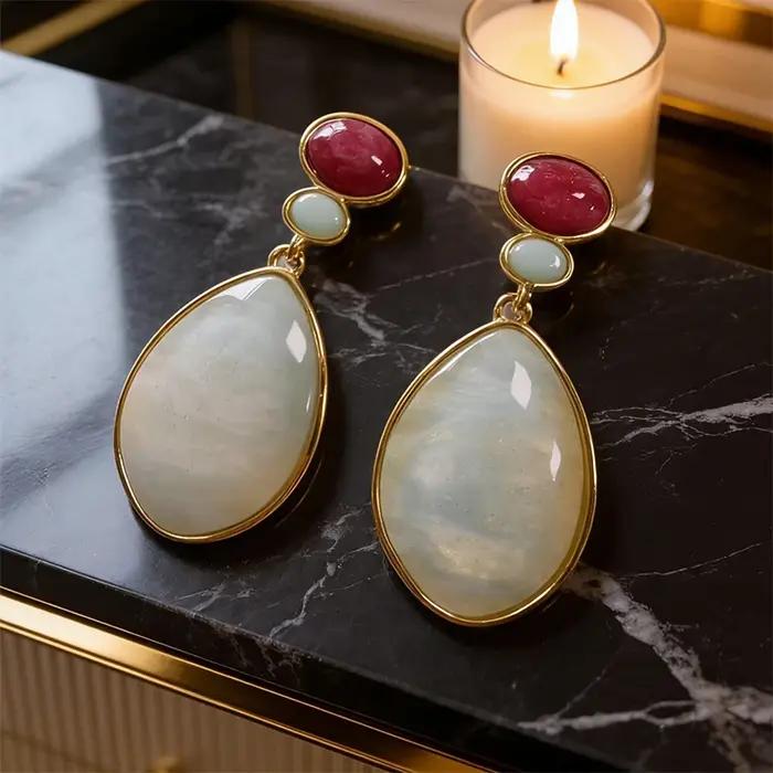 Boucles d'oreilles pendantes vintage au nouveau design
