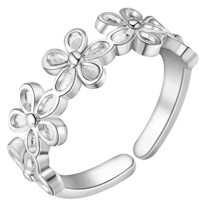 Bague élégante et rétro en or 18 carats pour femme