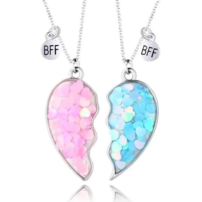 Collier meilleur ami pour 2 filles