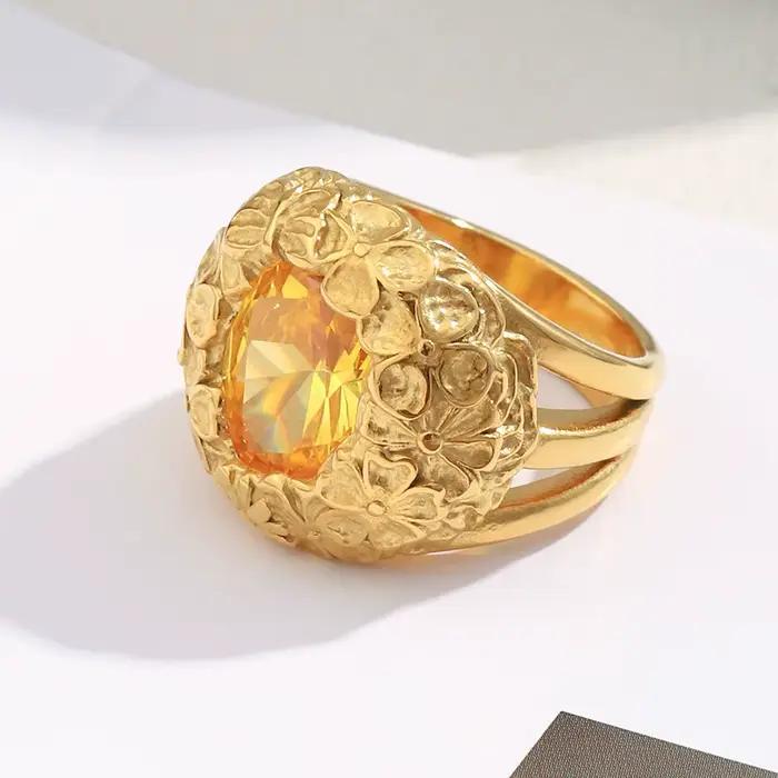 La. Bague fleur Muses avec Zircon brillant de luxe