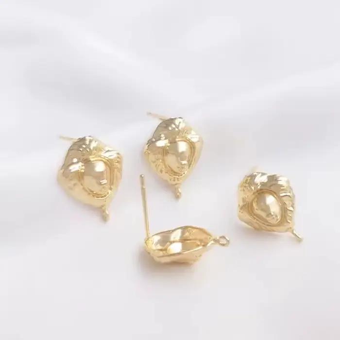 Bijou tête de lion vintage plaquée or 14 carats avec boucles d'oreilles pendantes en argent 925 pour femmes occasions spéciales