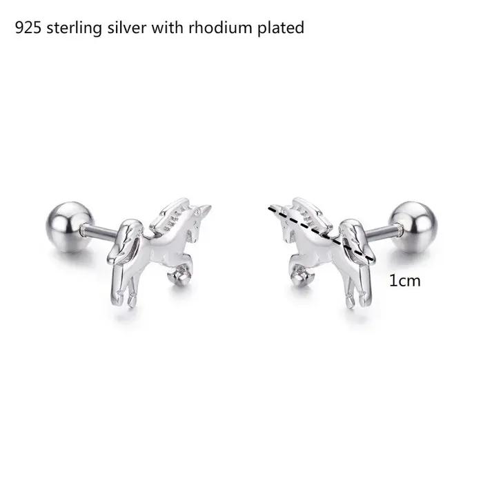 Boucles d'oreilles à vis en argent Sterling 925
