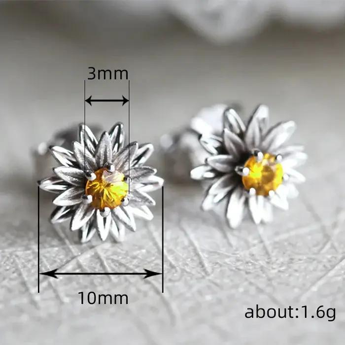 Huitan – boucles d'oreilles à fleurs délicates