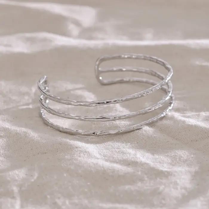 NiNice-Bracelet Ouvert en Acier Inoxydable