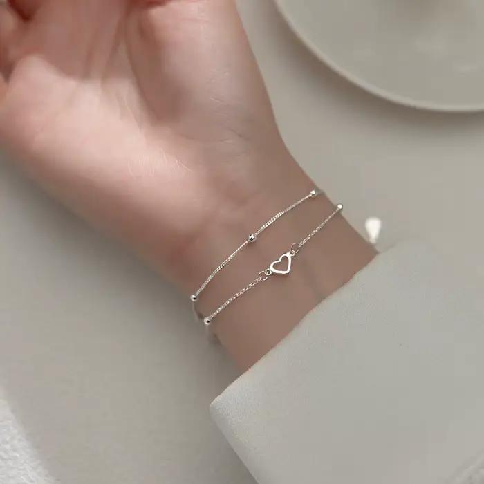 VENTFILLE 925 argent diamant clouté papillon Bracelet femmes mode tempérament fleur réglable Bracele