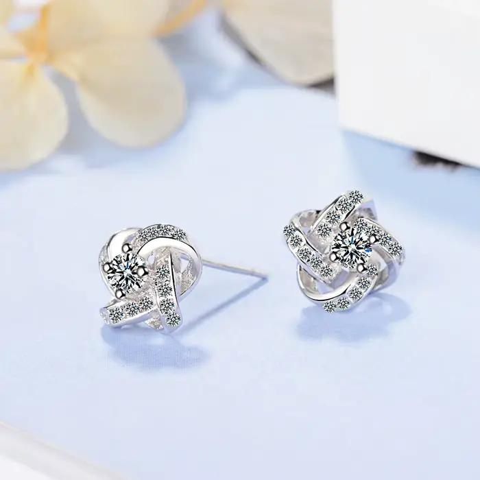 Boucles d'oreilles en argent Sterling 925 pour femmes