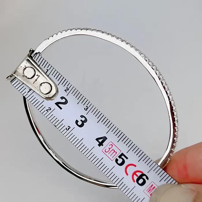 Bracelet de luxe en argent Sterling S925 pour femmes, célèbre qualité supérieure, classique, accenté en zircone, bijoux à la mode, 16cm de diamètre, offre spéciale