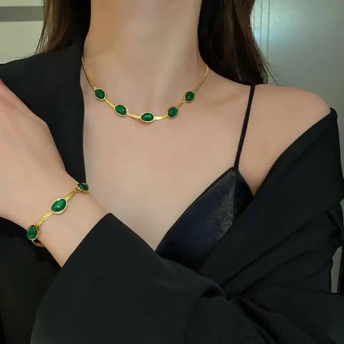 Ensemble de bijoux en acier inoxydable