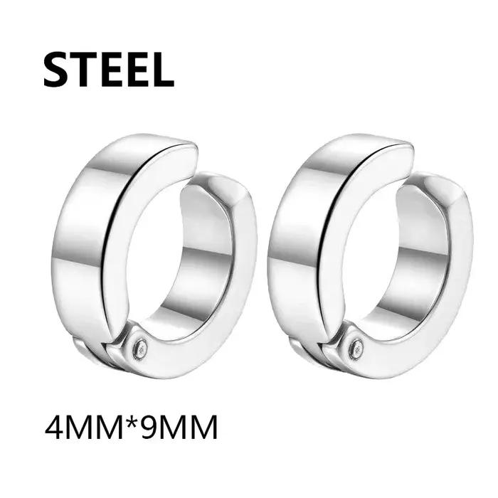 1 paire de boucles d'oreilles à Clip d'oreille Non percées, fausses boucles d'oreilles pour hommes,