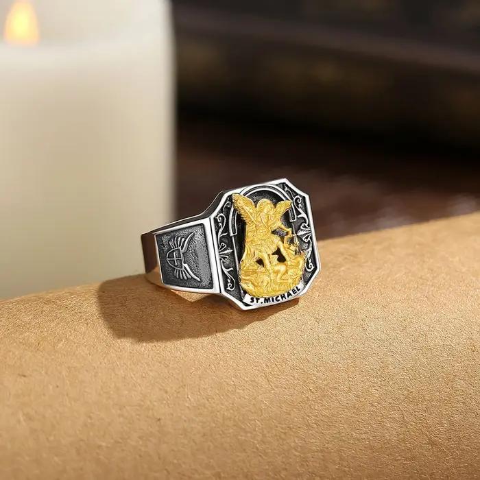Eudora Saint Michael bague 925 en argent Sterling archange