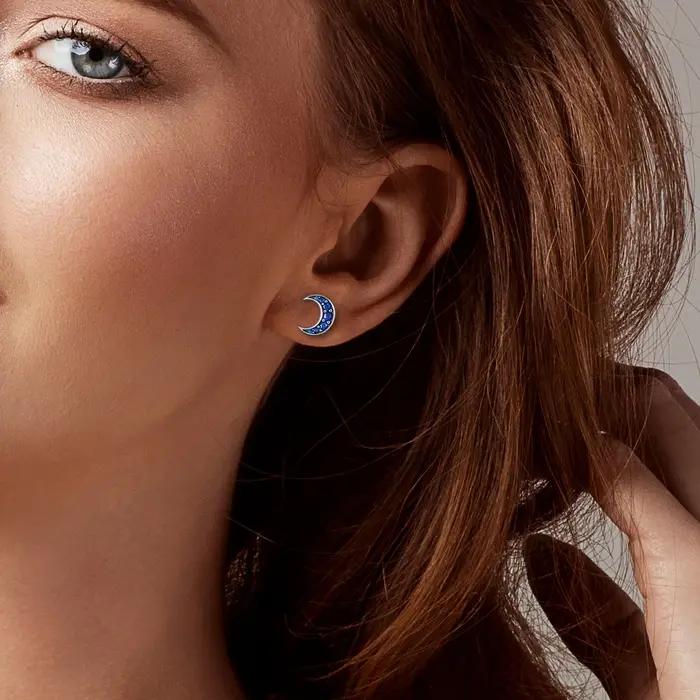 Boucles d'oreilles originales en argent Sterling 925