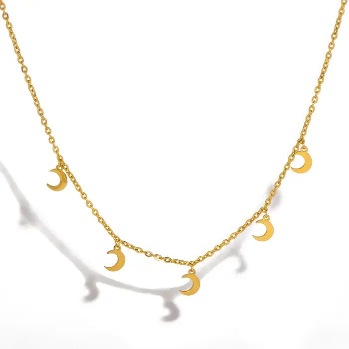 UHBINYCA Collier étoile simple et personnalisé pour filles, accessoires d'été imperméables en acier inoxydable poli