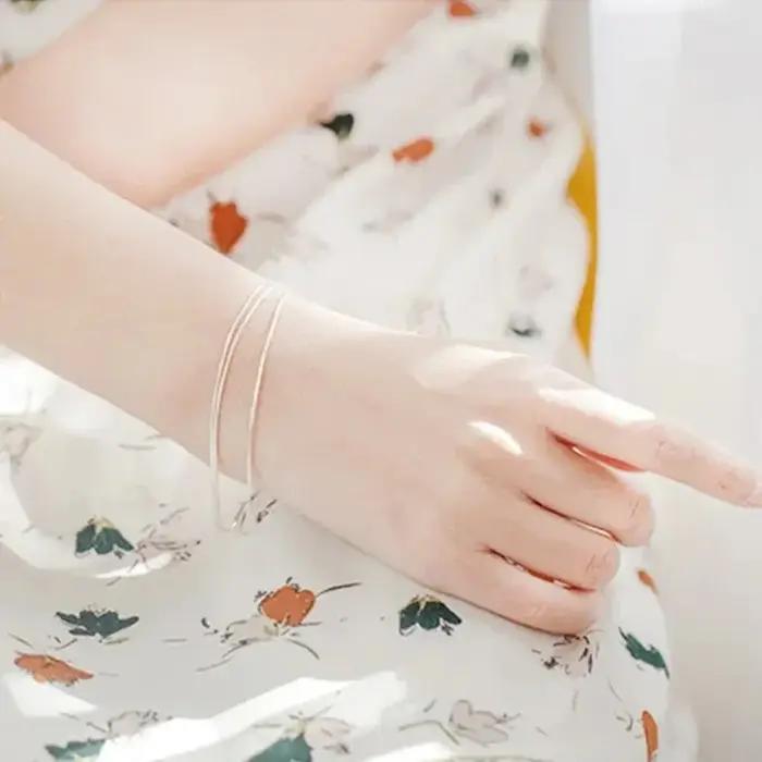 Bracelets élégants à couche Simple pour femmes