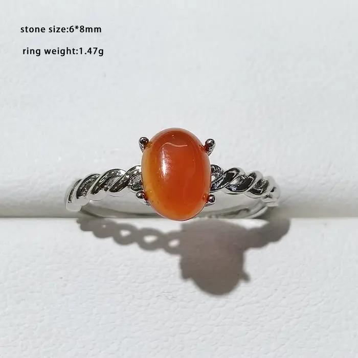 Bague en agate 100% naturelle