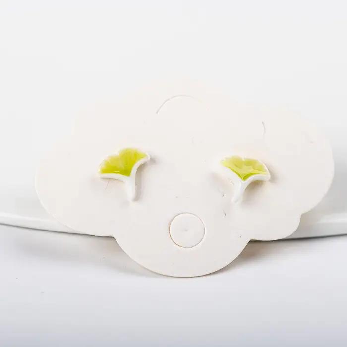 Boucles d'oreilles à tige en céramique pour femmes et filles