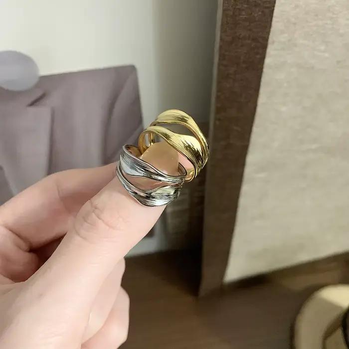 Amaiyllis-Bague en sergé superposée pour femme