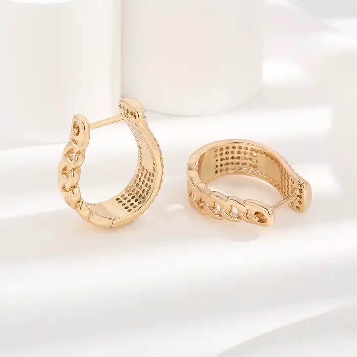 Boucles d'oreilles Monaco classiques en matériau hypoallergénique 14K – Accessoires simples pour les déplacements et la