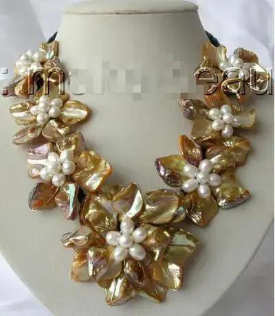 Collier en perles de coquillage naturel