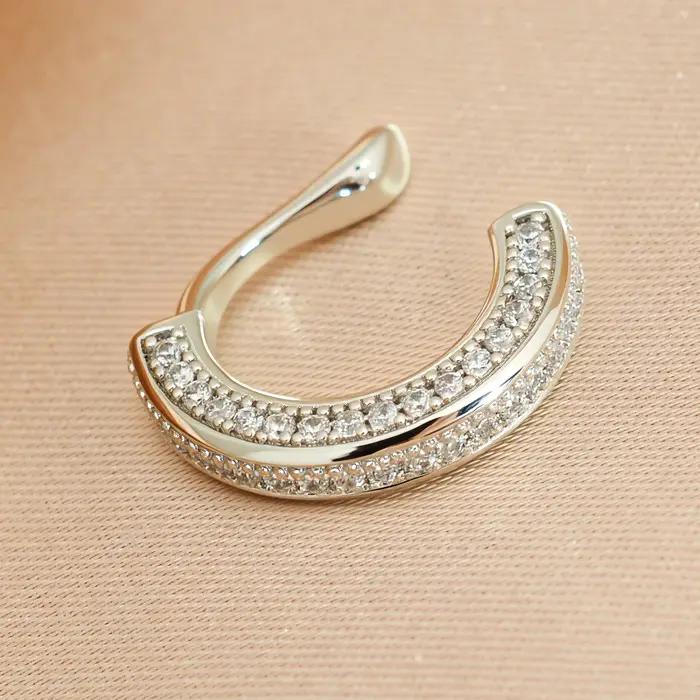 Boucles d'oreilles à Clip en Zircon délicat pour femmes