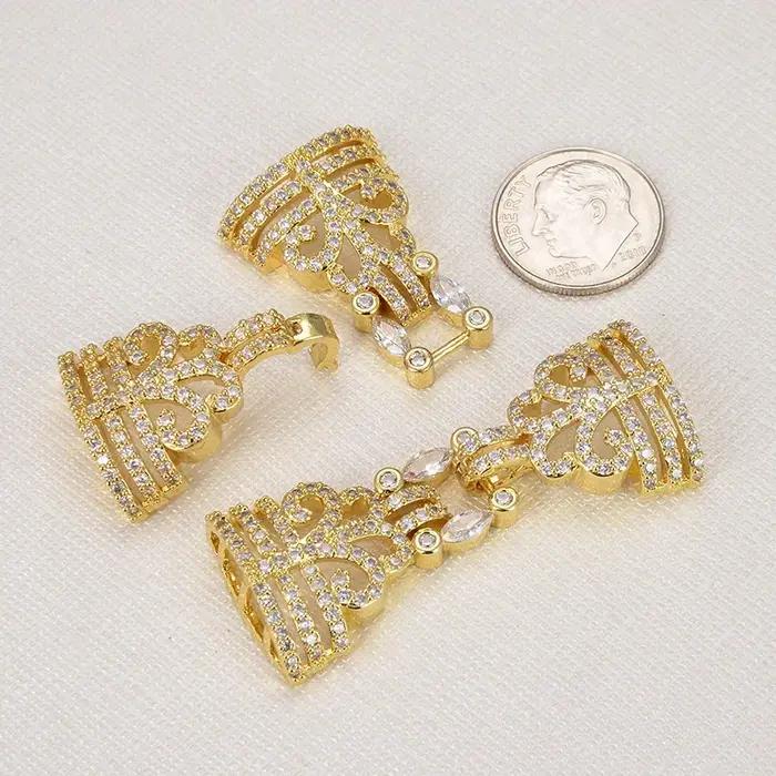 Chaînes de collier en zircone cubique de style rétro pour bijouterie artisanale femmes occasions spéciales création de bijoux DIY