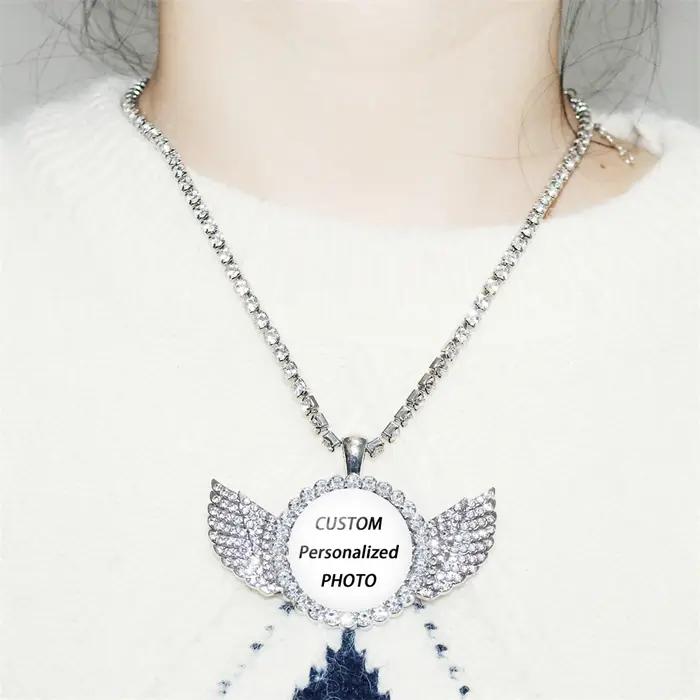 Collier personnalisé en verre avec pendentif en alliage de zinc pour maman, papa, bébé, enfants, occasions spéciales et anniversaires