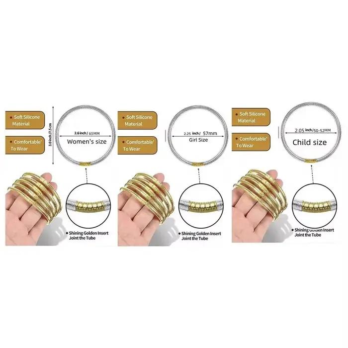 Bracelets Boho personnalisés à paillettes douces en silicone pour femmes, ensemble de bracelets à brins en gelée brillante pour filles, occasion spéciale, cadeau romantique