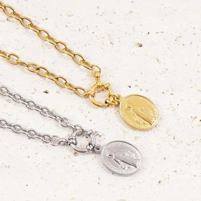 Collier vierge Maria pour femmes