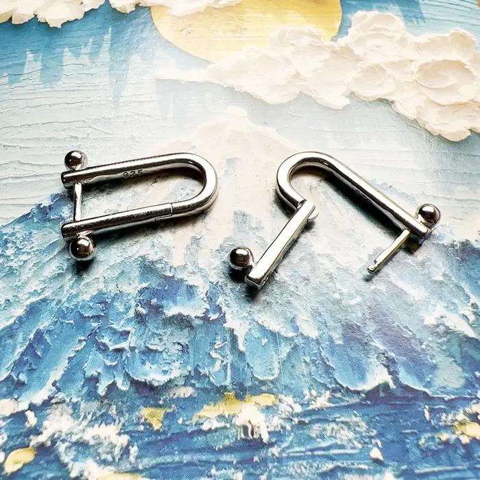 Boucle d'oreille boule en argent Sterling 925 pur