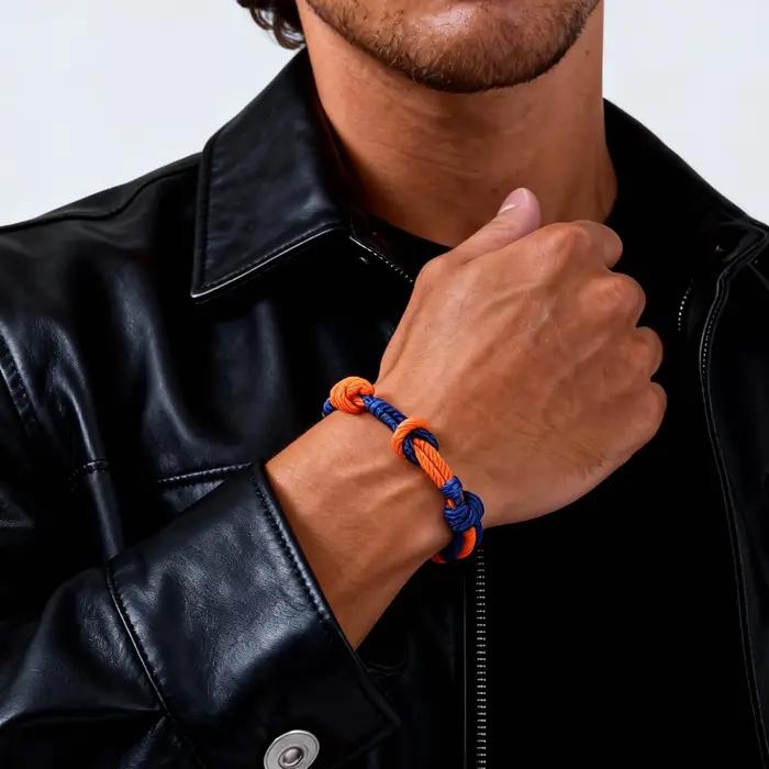 Bracelet en corde à nœud éternel bleu rouge pour hommes cadeau mariage anniversaire quotidien club occasion spéciale