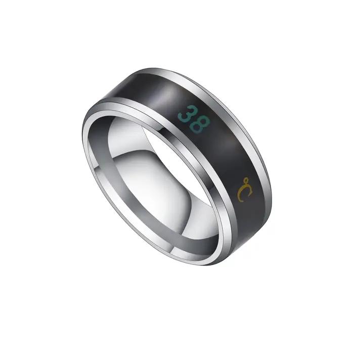 Anneau multifonctionnel intelligent en acier inoxydable pour les couples, document de changements d'