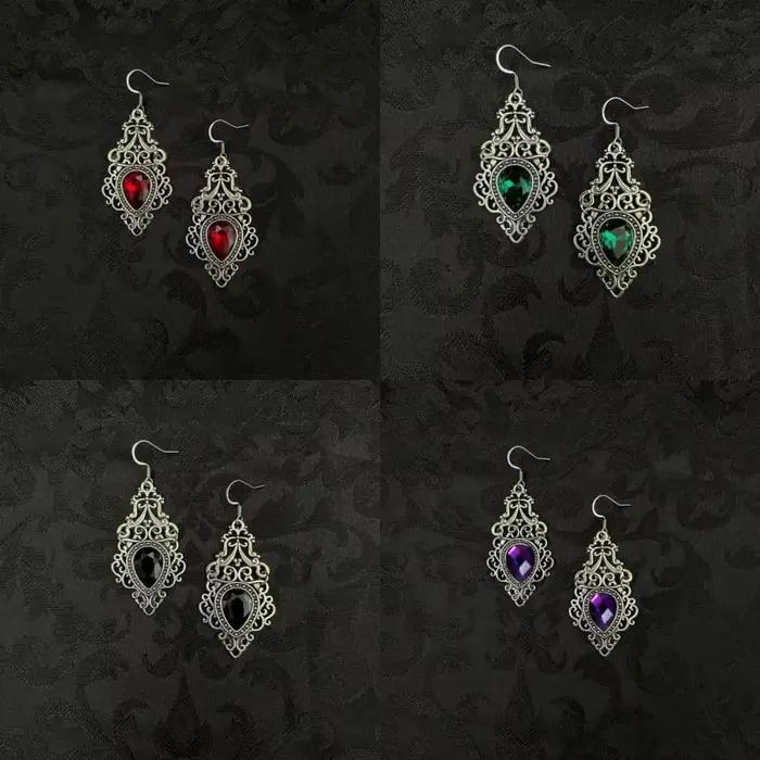 Boucles d'oreilles gothiques Victoria en filigrane celtique