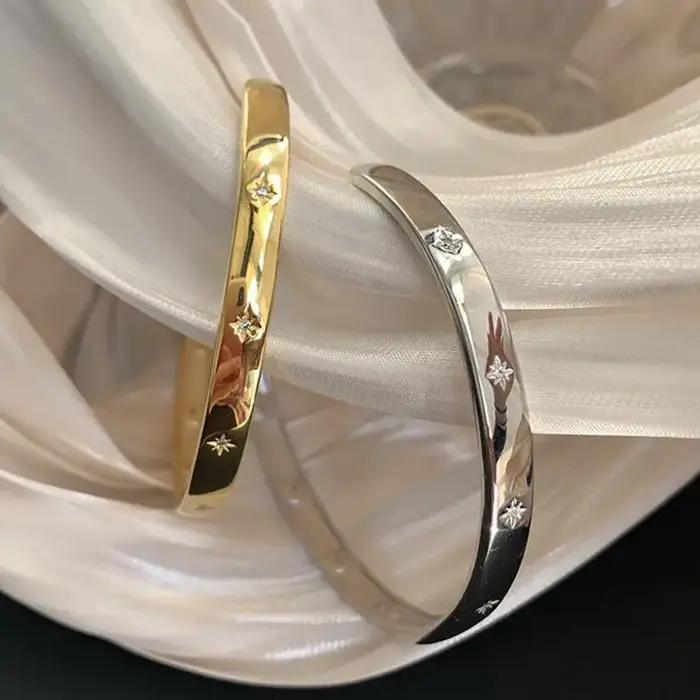 Bracelets De manchette lisses en argent Sterling 925 véritable pour femmes et hommes