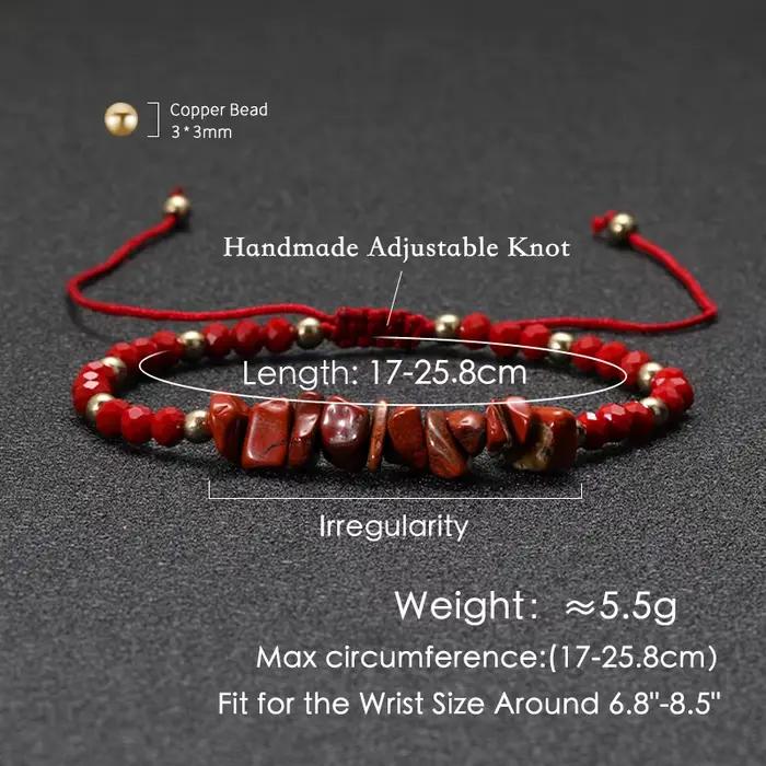 Bracelet bohème en pierre concassée en cristal