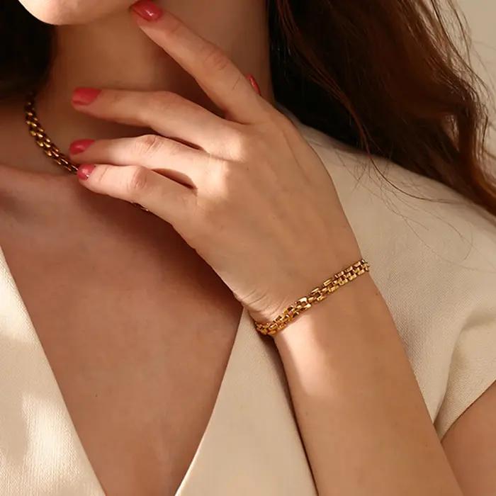 E.B.belle-Bracelets carrés faits à la main JOSION L