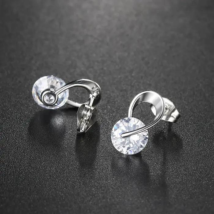 Boucles d'oreilles à clous rotatifs pour femmes