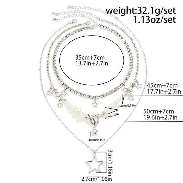 IngeSight.Z-Collier pendentif étoile Y2K pour femme