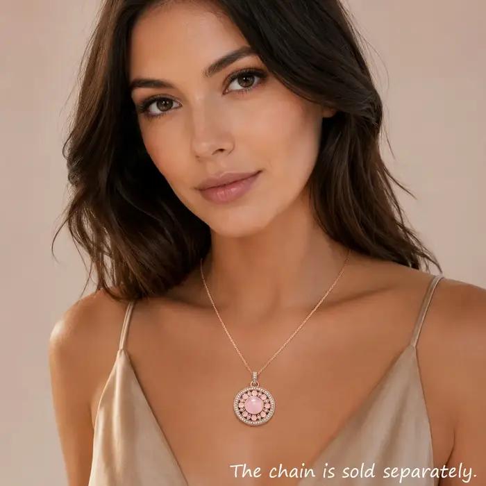 Pendentif ornement en or Rose