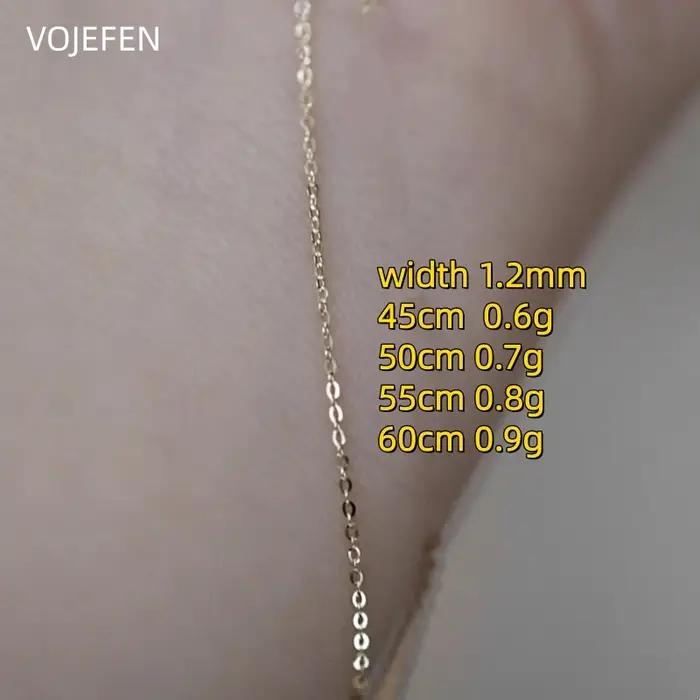 VOJEFEN – colliers en or 9K véritable AU375